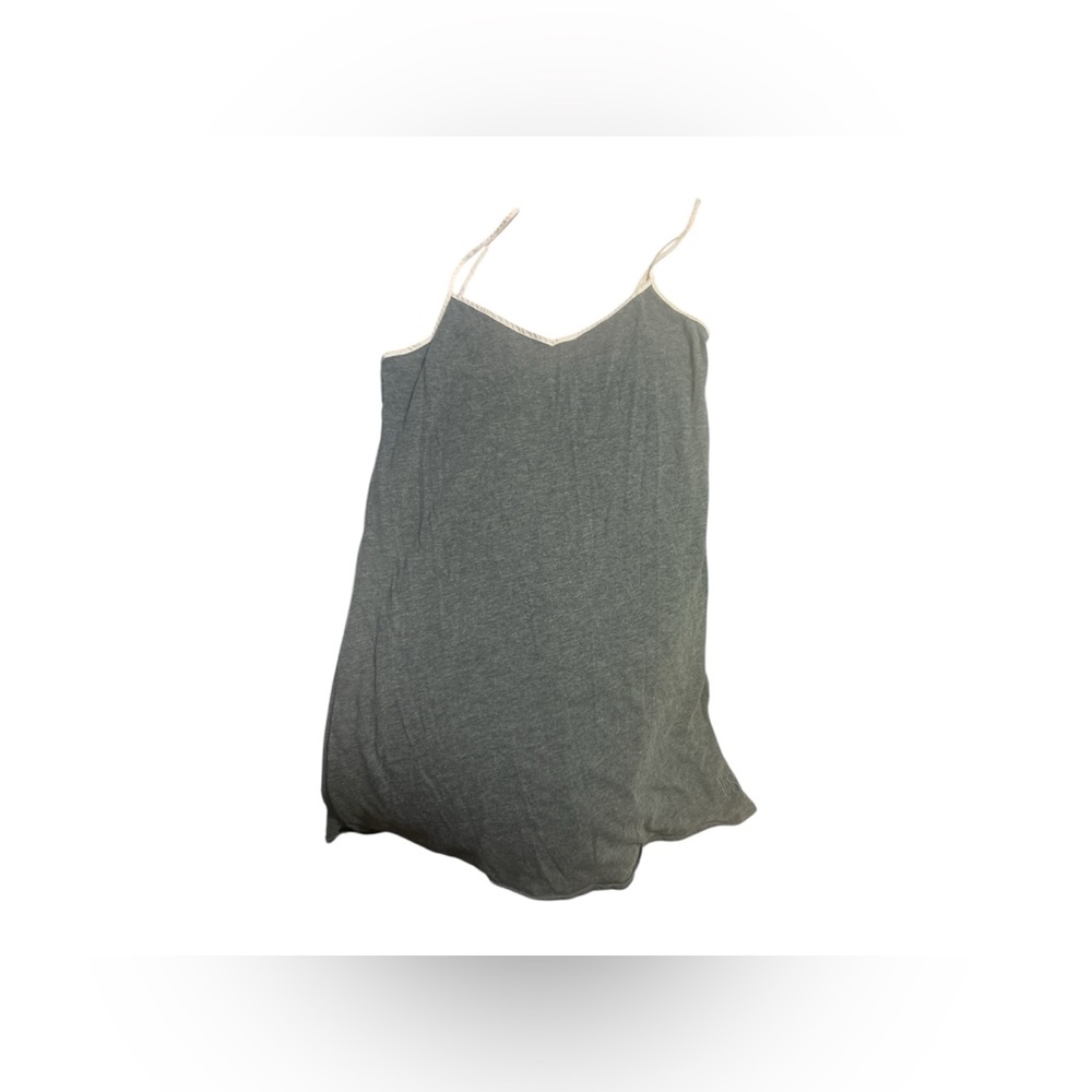Victoria’s Secret Grey with Pink Straps Sleep Tank Size Medium
